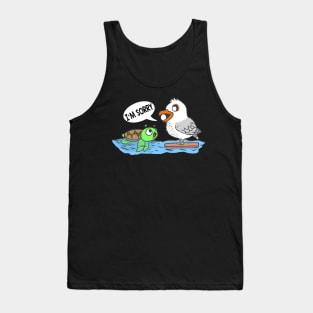 Funny Humor Sorry I'm Sorry Animals Funny Tank Top